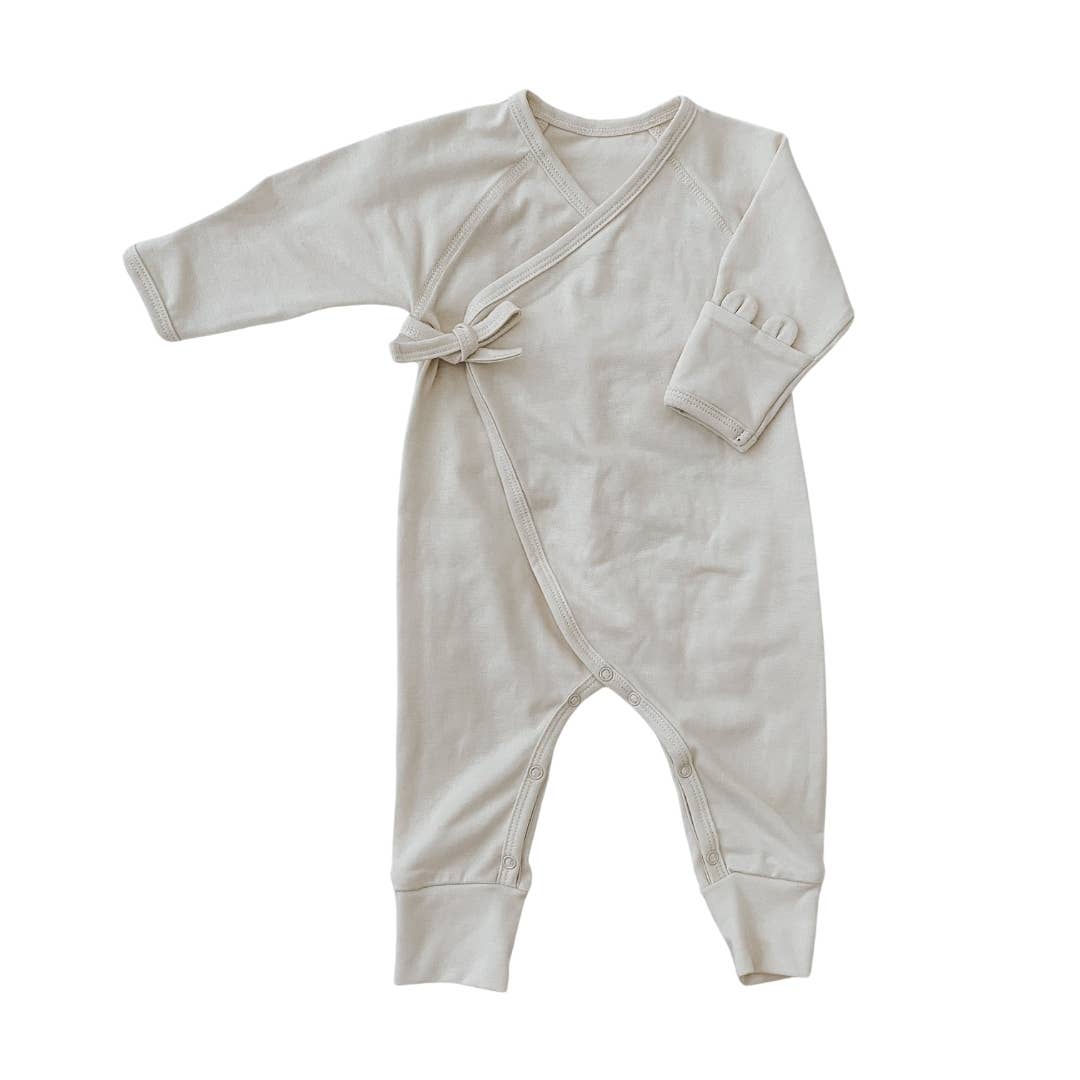 Ecru Wrap Playsuit
