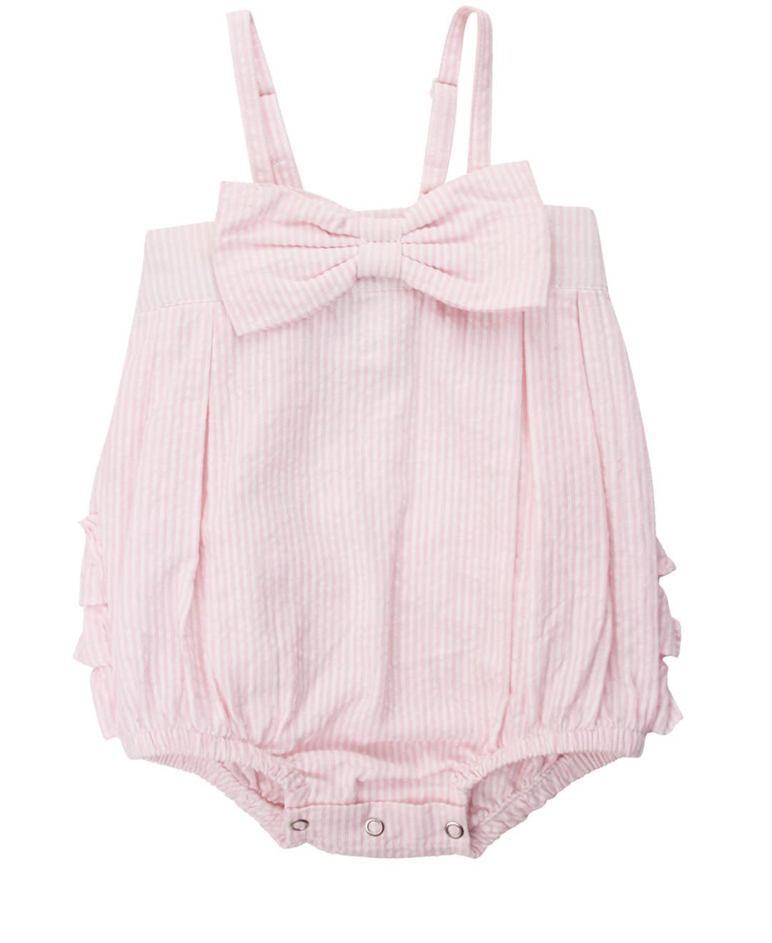 Baby Girls Pink Bow Bubble
