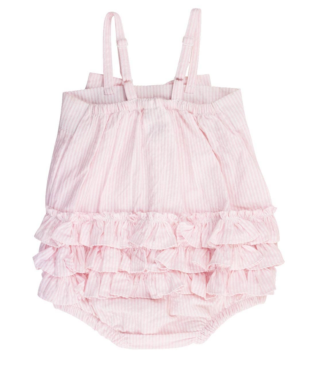 Baby Girls Pink Bow Bubble