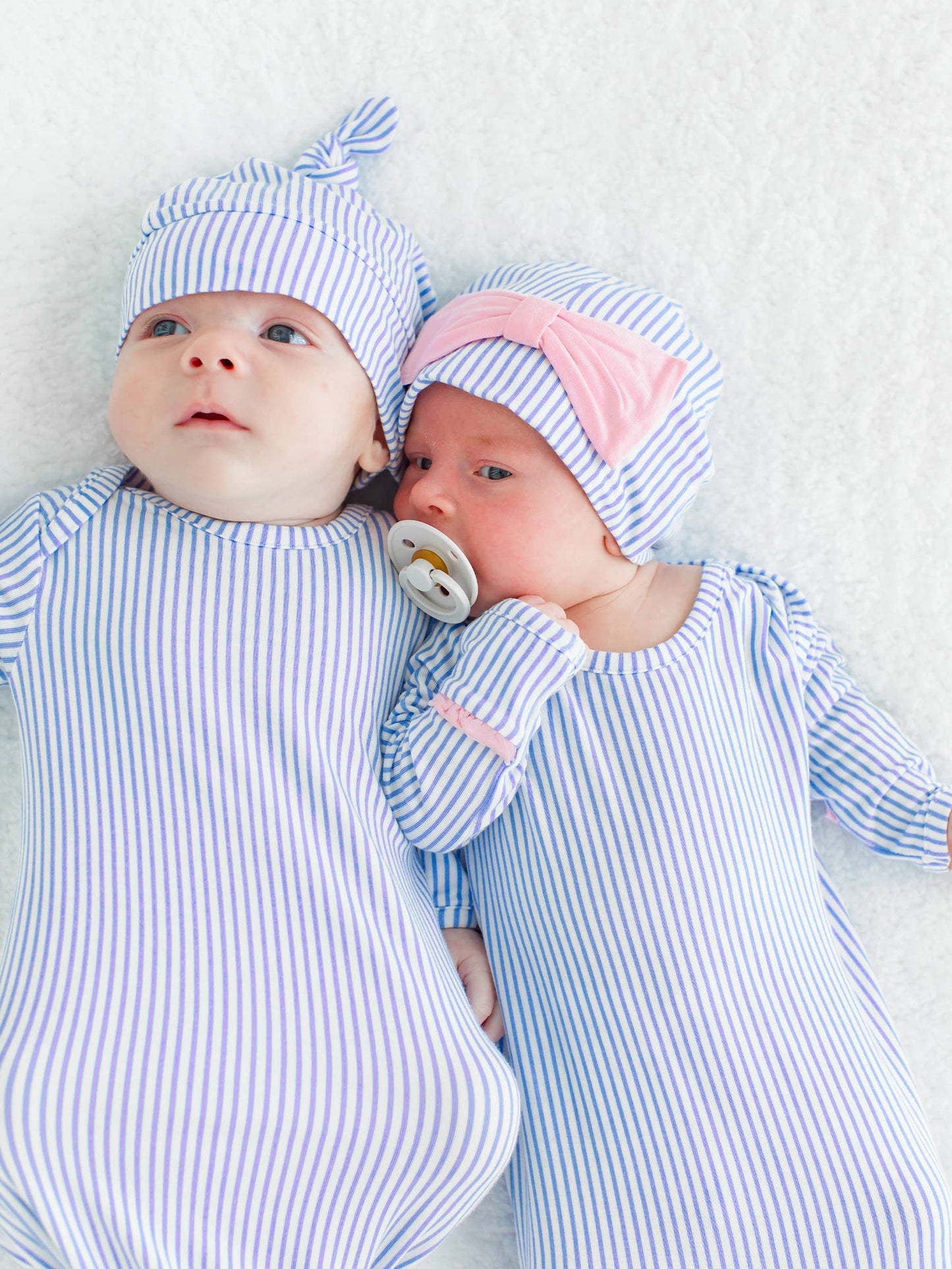 Women's Striped Maternity Robe