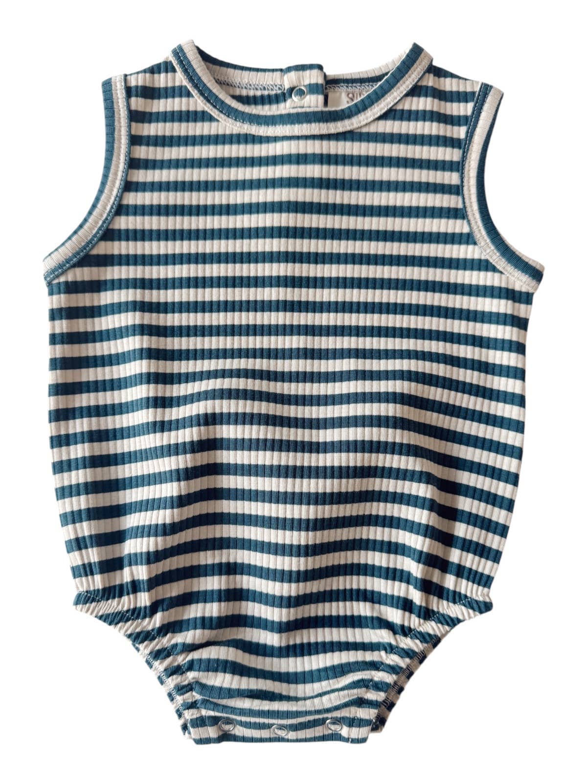 Organic Steel Blue Stripe Bubble