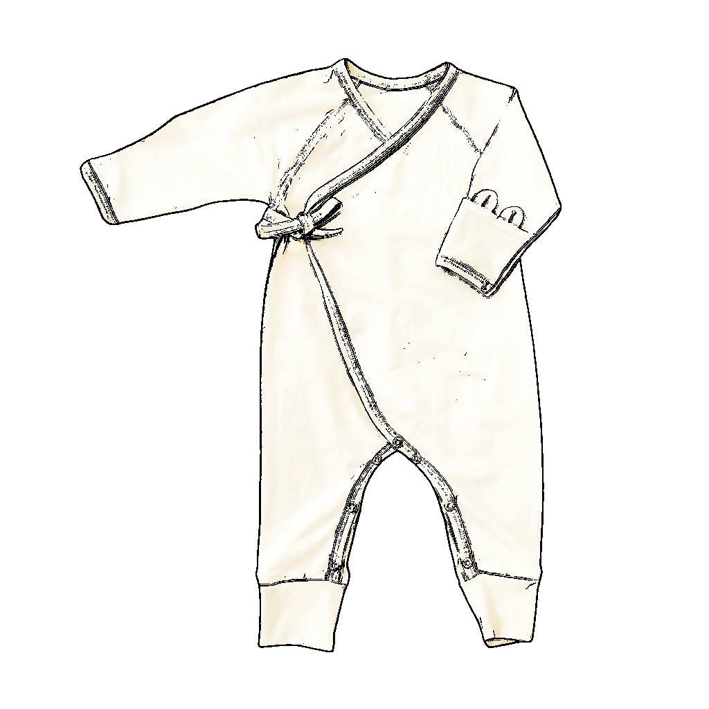 Ecru Wrap Playsuit