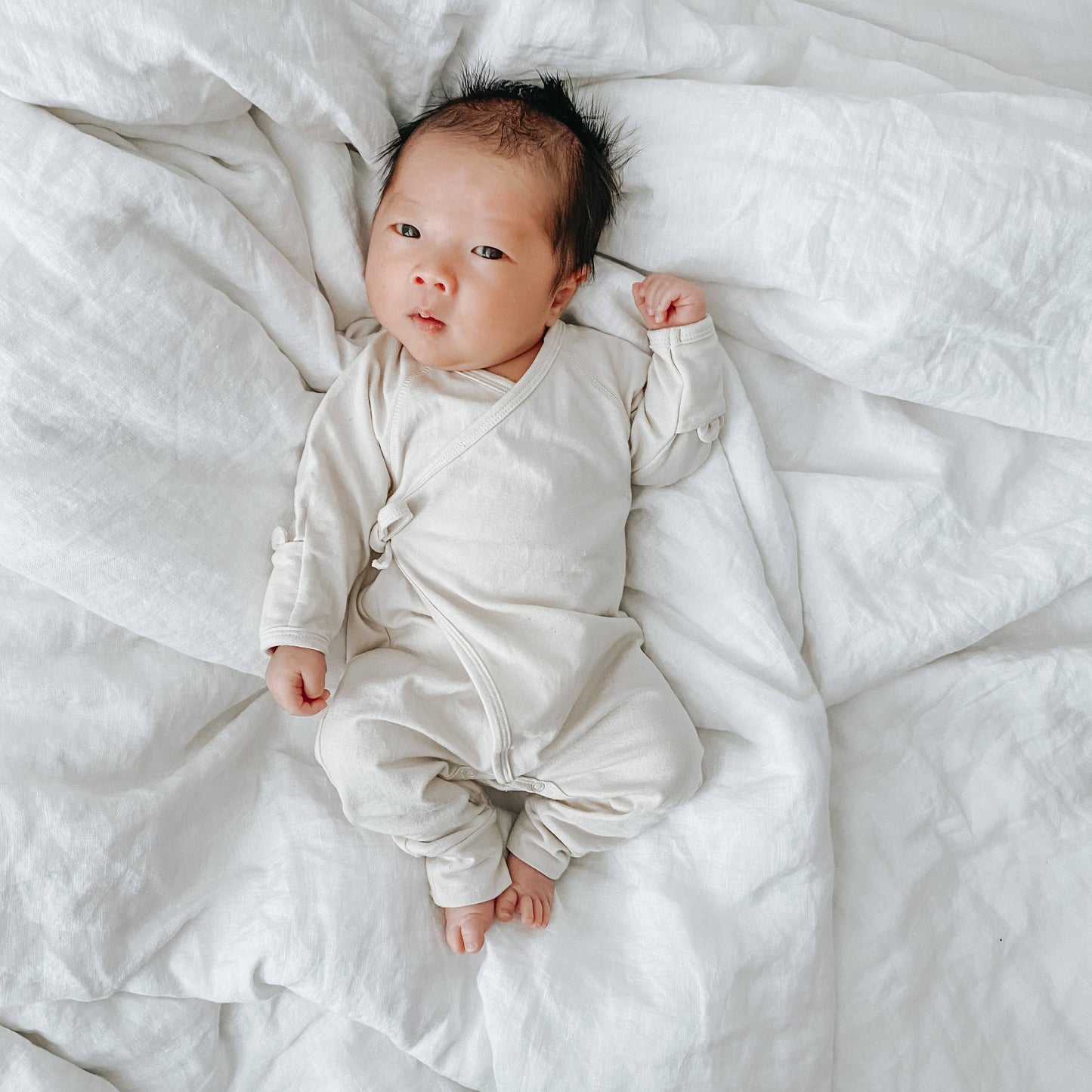 Ecru Wrap Playsuit